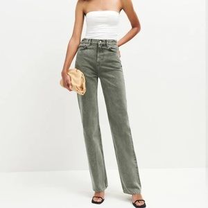NWT Reformation Wilder High Rise Wide Leg Jeans | size 29 | vintage kalamata